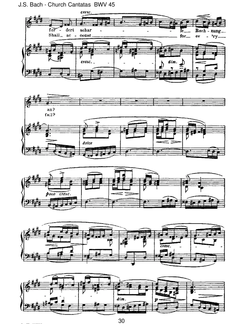 BWV45Esistdirgesagt,Mensch,wasgutist_一万首著名钢琴曲谱哈农贝多芬合集视频教学电子版高清无水印可打印_1古典钢琴知名音乐家谱_巴赫钢琴谱全集_J.S巴赫作品全集