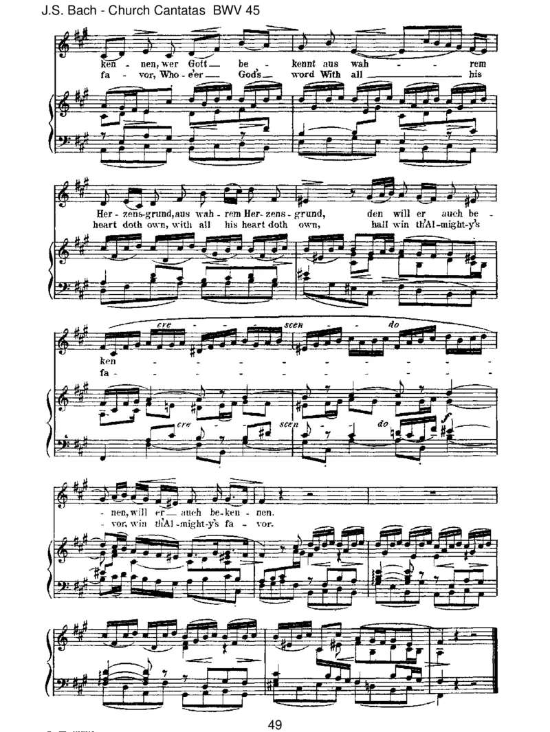 BWV45Esistdirgesagt,Mensch,wasgutist_一万首著名钢琴曲谱哈农贝多芬合集视频教学电子版高清无水印可打印_1古典钢琴知名音乐家谱_巴赫钢琴谱全集_J.S巴赫作品全集