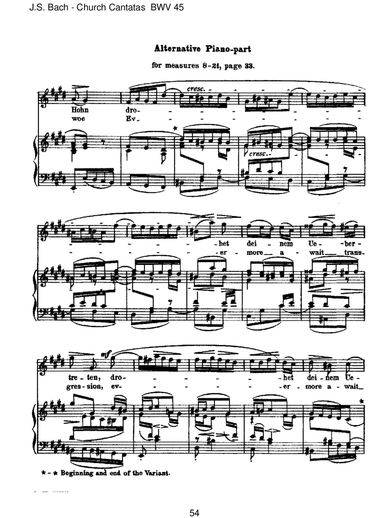 BWV45Esistdirgesagt,Mensch,wasgutist_一万首著名钢琴曲谱哈农贝多芬合集视频教学电子版高清无水印可打印_1古典钢琴知名音乐家谱_巴赫钢琴谱全集_J.S巴赫作品全集