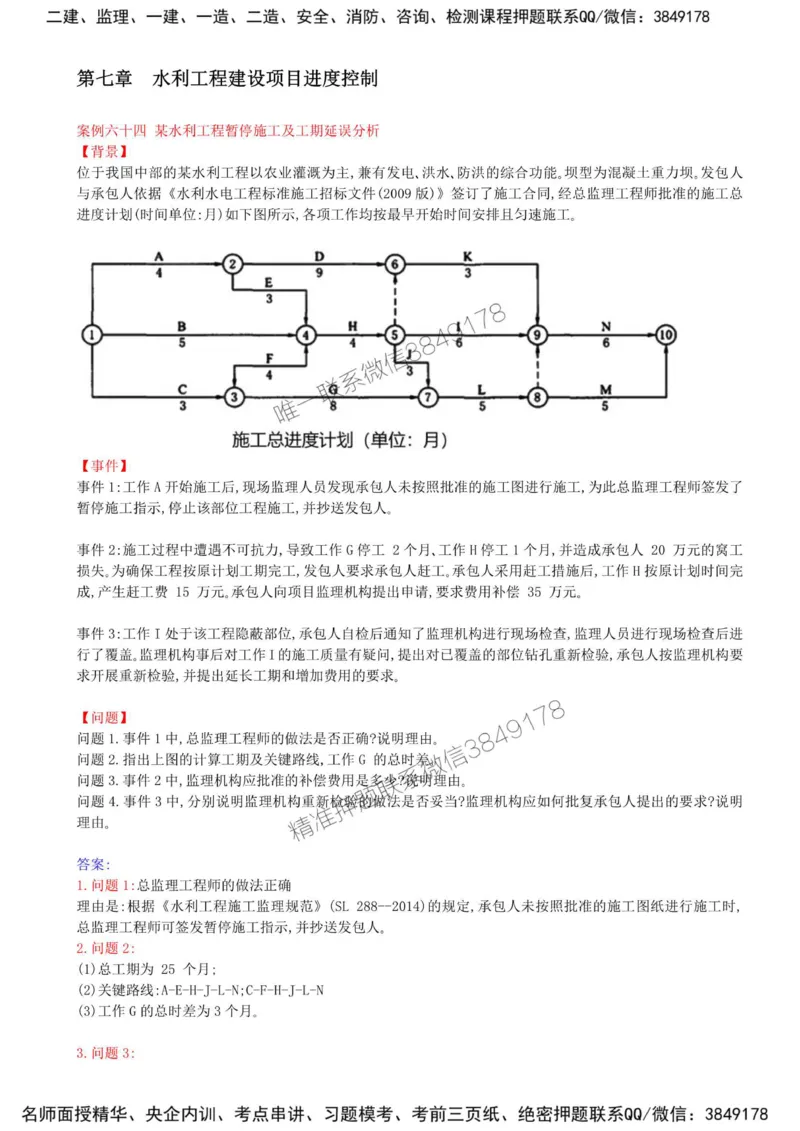 44-第七章-水利工程建设项目进度控制（六）_监理工程师_2025监理工程师_2025年监理工程师SVIP_2025年监理水利案例SVIP_02-基础精讲✿高端面授✿深度强化_讲义