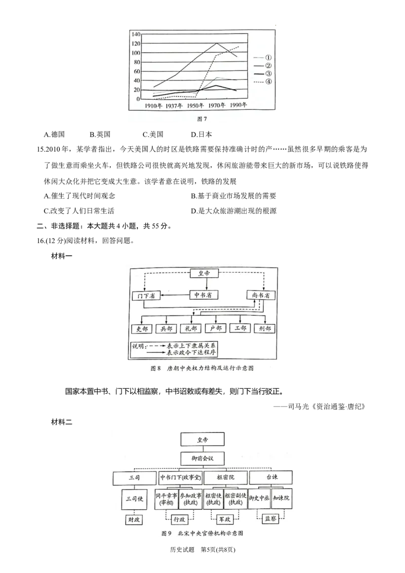 山东省齐鲁名校联盟2023-2024学年高三下学期开学质量检测历史(1)_2024年2月_022月合集_2024届天一大联考山东省齐鲁名校联盟高三下学期级开学质量检测