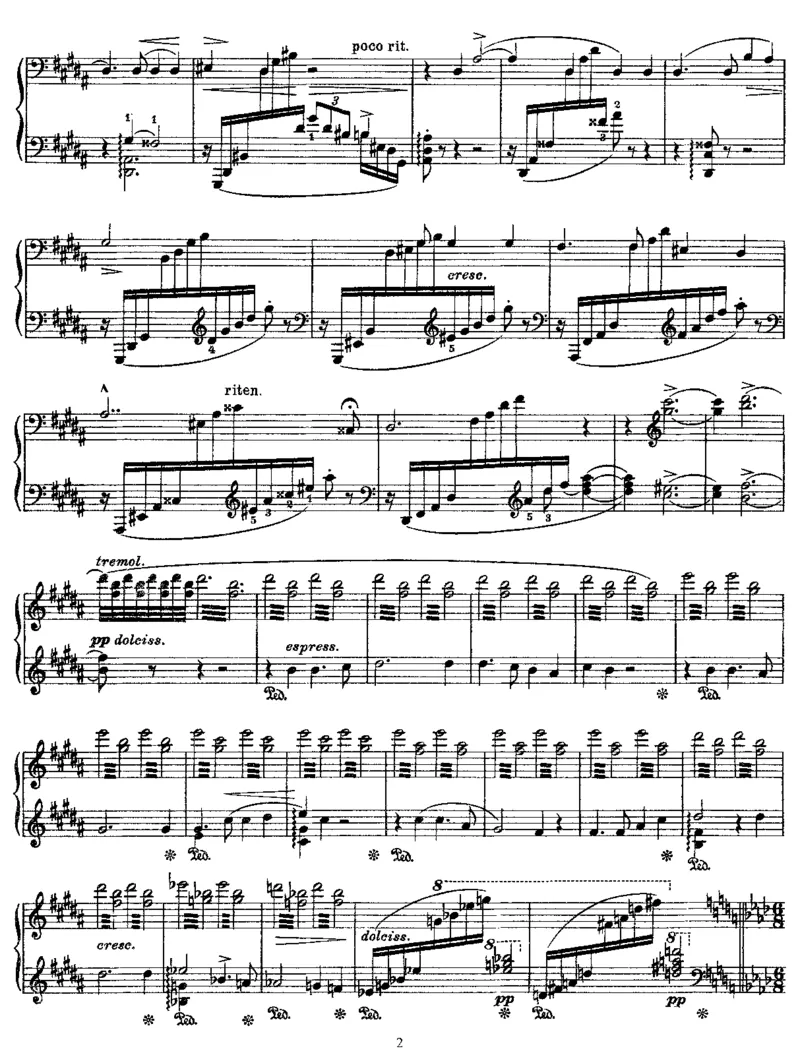 Abendstern(Wagner)_一万首著名钢琴曲谱哈农贝多芬合集视频教学电子版高清无水印可打印_1古典钢琴知名音乐家谱_李斯特钢琴谱全集_改编瓦格纳