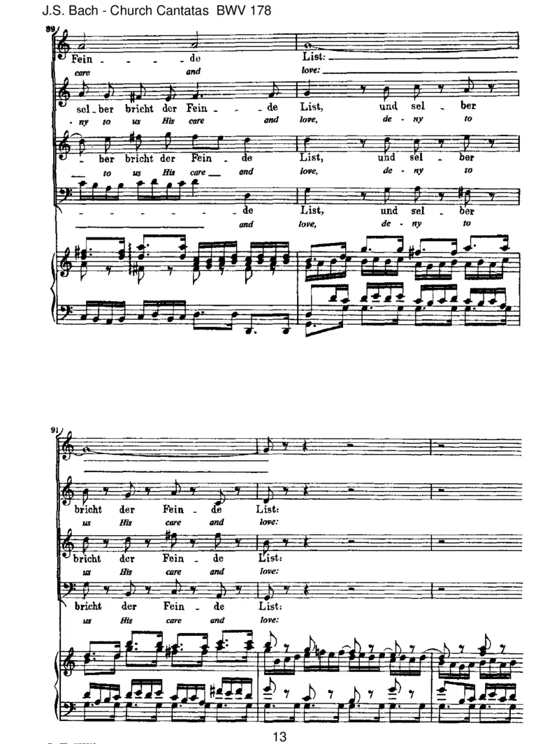BWV178WoGott,derHerr,nichtbeiunsh_lt_一万首著名钢琴曲谱哈农贝多芬合集视频教学电子版高清无水印可打印_1古典钢琴知名音乐家谱_巴赫钢琴谱全集_J.S巴赫作品全集