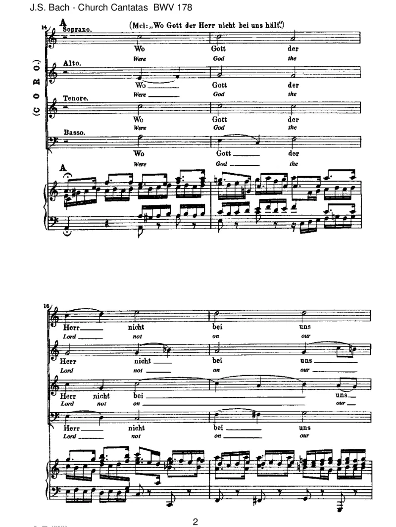 BWV178WoGott,derHerr,nichtbeiunsh_lt_一万首著名钢琴曲谱哈农贝多芬合集视频教学电子版高清无水印可打印_1古典钢琴知名音乐家谱_巴赫钢琴谱全集_J.S巴赫作品全集