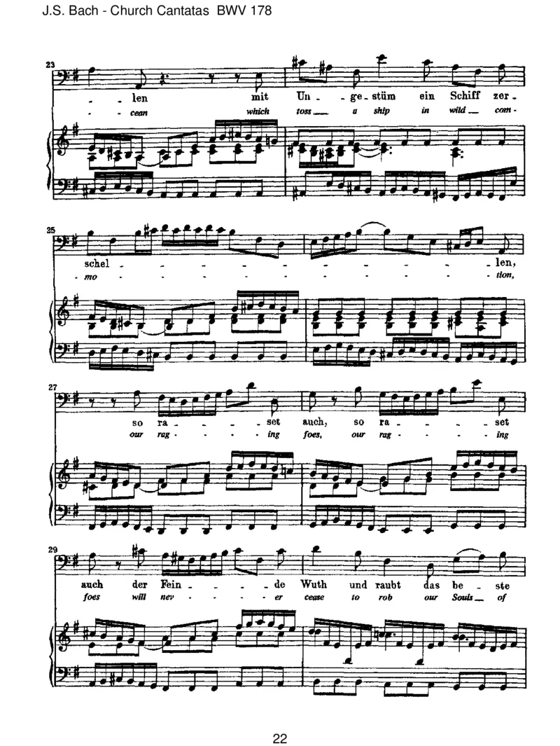 BWV178WoGott,derHerr,nichtbeiunsh_lt_一万首著名钢琴曲谱哈农贝多芬合集视频教学电子版高清无水印可打印_1古典钢琴知名音乐家谱_巴赫钢琴谱全集_J.S巴赫作品全集