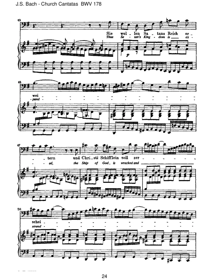 BWV178WoGott,derHerr,nichtbeiunsh_lt_一万首著名钢琴曲谱哈农贝多芬合集视频教学电子版高清无水印可打印_1古典钢琴知名音乐家谱_巴赫钢琴谱全集_J.S巴赫作品全集