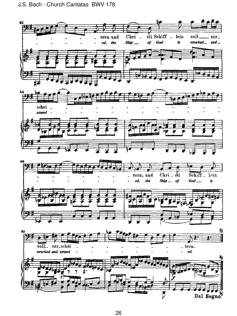 BWV178WoGott,derHerr,nichtbeiunsh_lt_一万首著名钢琴曲谱哈农贝多芬合集视频教学电子版高清无水印可打印_1古典钢琴知名音乐家谱_巴赫钢琴谱全集_J.S巴赫作品全集