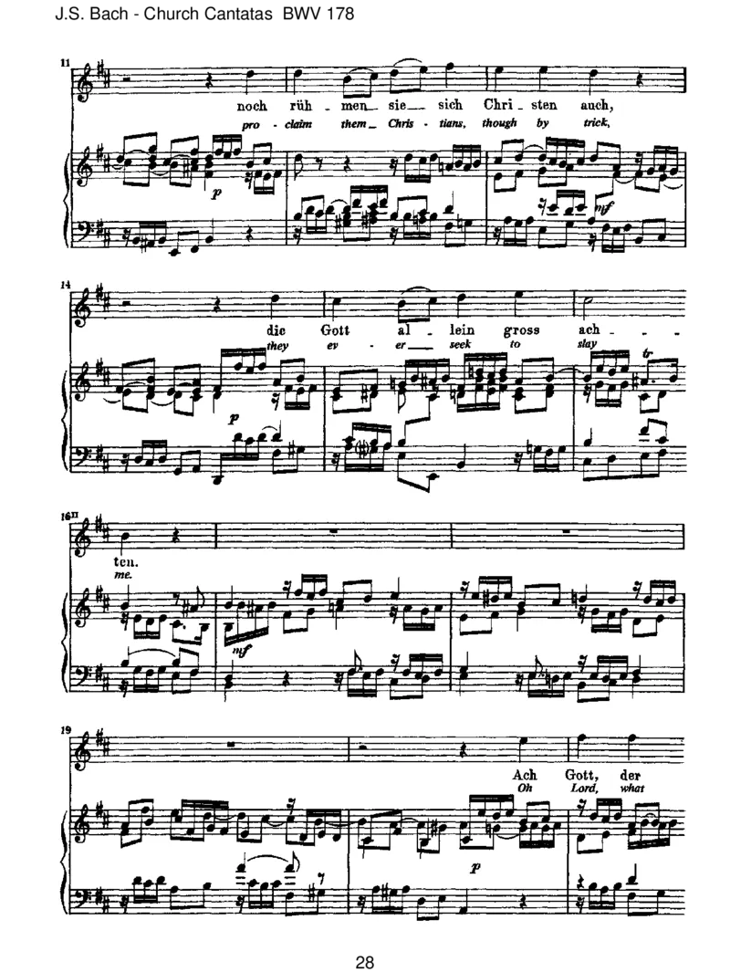 BWV178WoGott,derHerr,nichtbeiunsh_lt_一万首著名钢琴曲谱哈农贝多芬合集视频教学电子版高清无水印可打印_1古典钢琴知名音乐家谱_巴赫钢琴谱全集_J.S巴赫作品全集