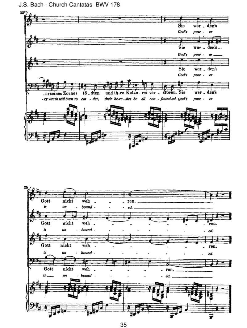 BWV178WoGott,derHerr,nichtbeiunsh_lt_一万首著名钢琴曲谱哈农贝多芬合集视频教学电子版高清无水印可打印_1古典钢琴知名音乐家谱_巴赫钢琴谱全集_J.S巴赫作品全集