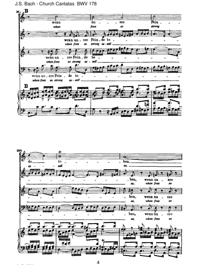 BWV178WoGott,derHerr,nichtbeiunsh_lt_一万首著名钢琴曲谱哈农贝多芬合集视频教学电子版高清无水印可打印_1古典钢琴知名音乐家谱_巴赫钢琴谱全集_J.S巴赫作品全集