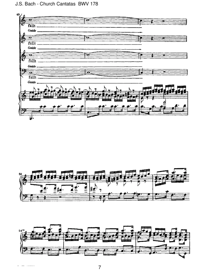 BWV178WoGott,derHerr,nichtbeiunsh_lt_一万首著名钢琴曲谱哈农贝多芬合集视频教学电子版高清无水印可打印_1古典钢琴知名音乐家谱_巴赫钢琴谱全集_J.S巴赫作品全集