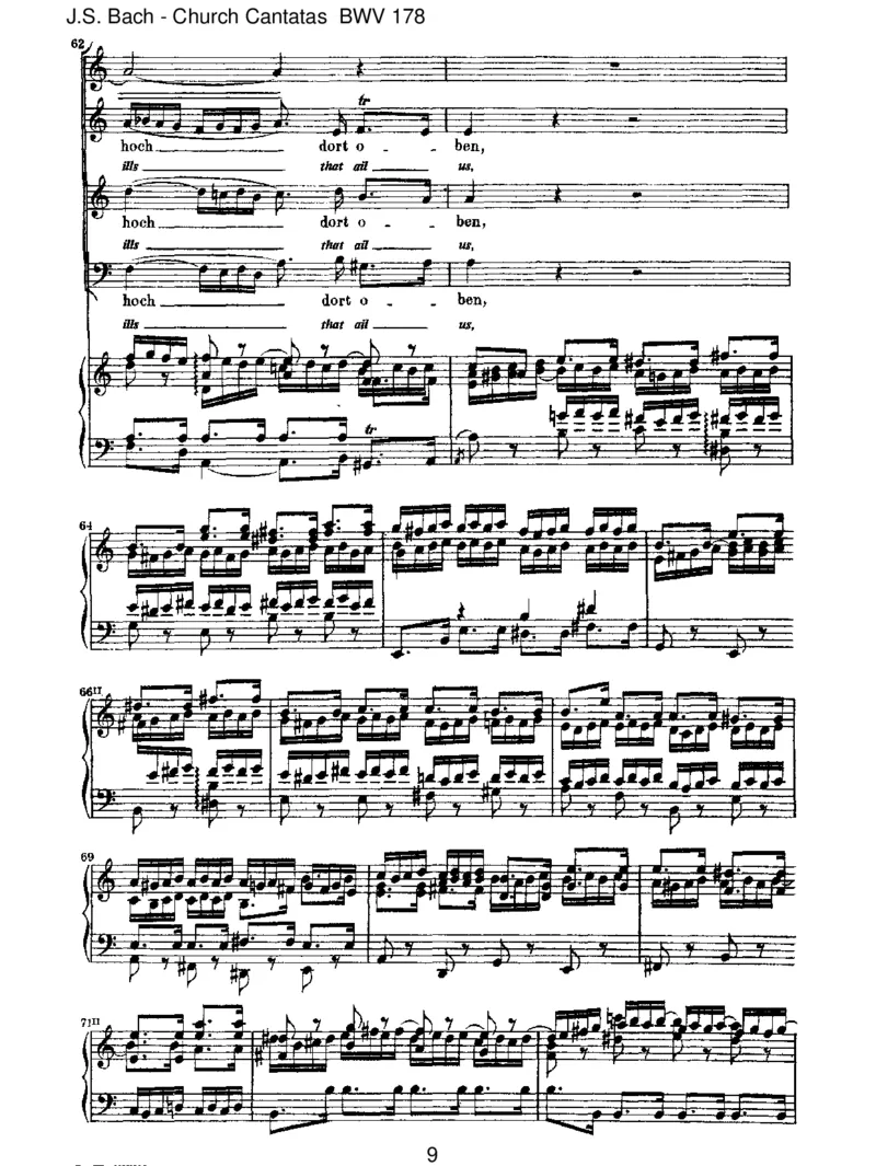 BWV178WoGott,derHerr,nichtbeiunsh_lt_一万首著名钢琴曲谱哈农贝多芬合集视频教学电子版高清无水印可打印_1古典钢琴知名音乐家谱_巴赫钢琴谱全集_J.S巴赫作品全集