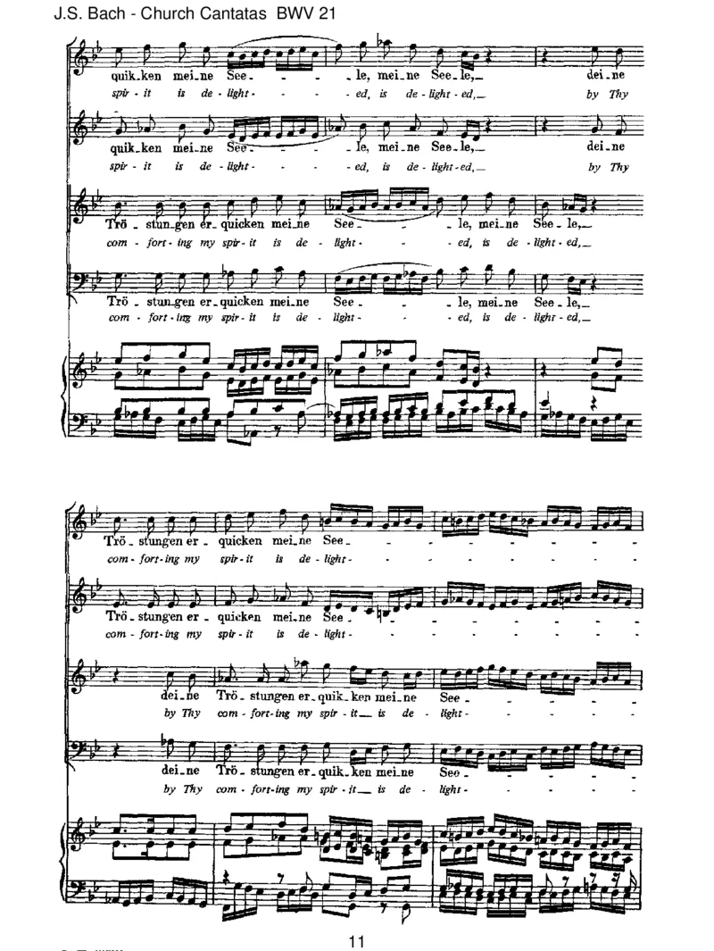 BWV21IchhattevielBek&uuml;mmernis_一万首著名钢琴曲谱哈农贝多芬合集视频教学电子版高清无水印可打印_1古典钢琴知名音乐家谱_巴赫钢琴谱全集_J.S巴赫作品全集_JohannSebastianBach(1685-1750)巴赫