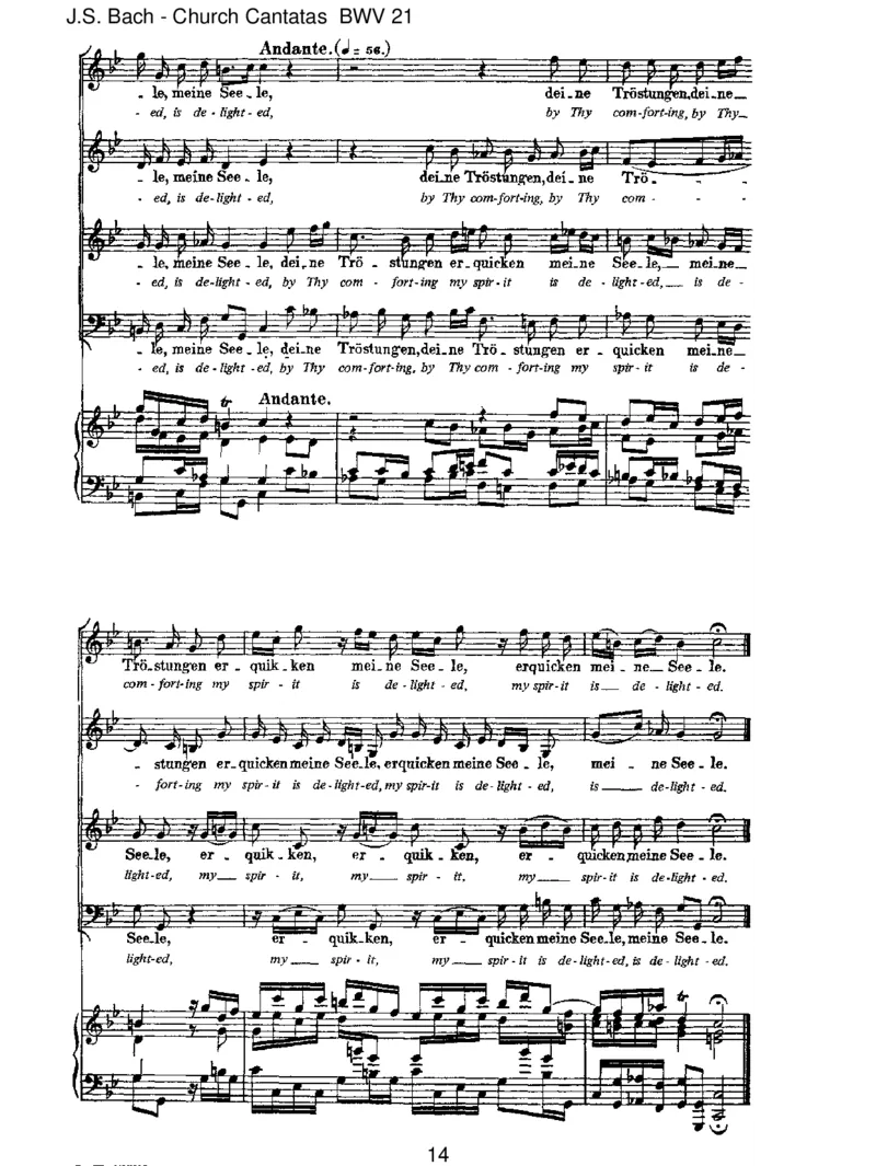 BWV21IchhattevielBek&uuml;mmernis_一万首著名钢琴曲谱哈农贝多芬合集视频教学电子版高清无水印可打印_1古典钢琴知名音乐家谱_巴赫钢琴谱全集_J.S巴赫作品全集_JohannSebastianBach(1685-1750)巴赫