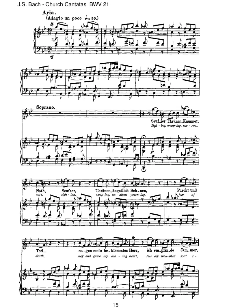 BWV21IchhattevielBek&uuml;mmernis_一万首著名钢琴曲谱哈农贝多芬合集视频教学电子版高清无水印可打印_1古典钢琴知名音乐家谱_巴赫钢琴谱全集_J.S巴赫作品全集_JohannSebastianBach(1685-1750)巴赫