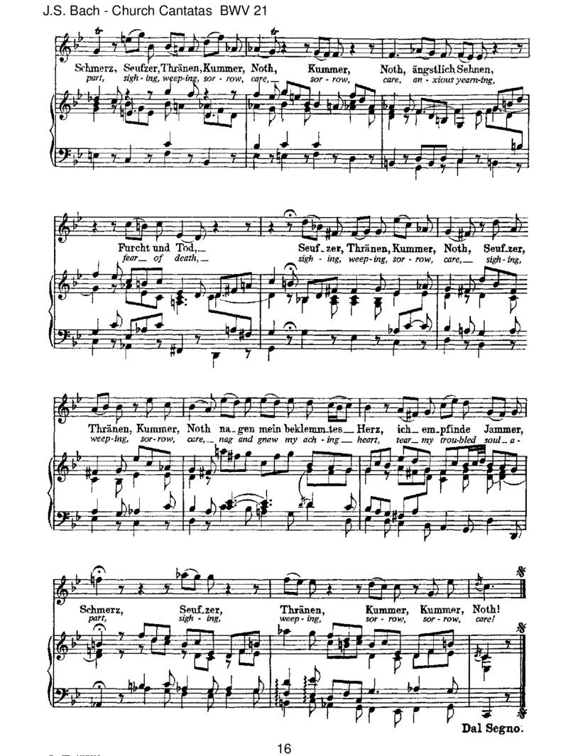 BWV21IchhattevielBek&uuml;mmernis_一万首著名钢琴曲谱哈农贝多芬合集视频教学电子版高清无水印可打印_1古典钢琴知名音乐家谱_巴赫钢琴谱全集_J.S巴赫作品全集_JohannSebastianBach(1685-1750)巴赫