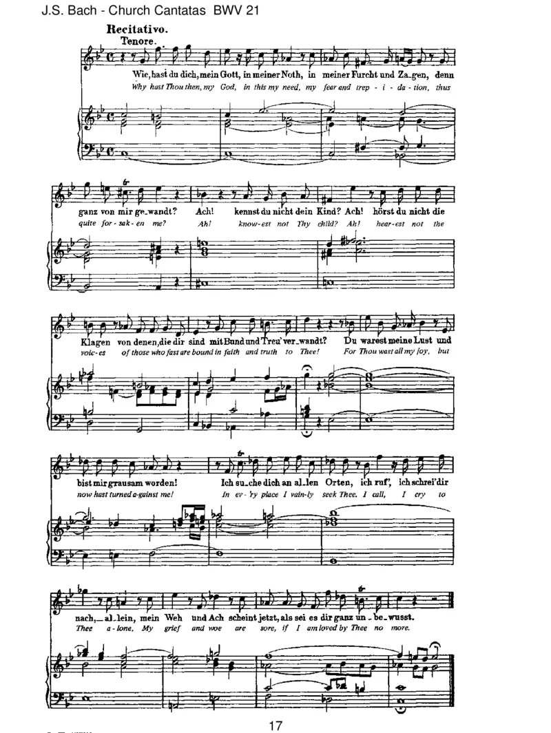 BWV21IchhattevielBek&uuml;mmernis_一万首著名钢琴曲谱哈农贝多芬合集视频教学电子版高清无水印可打印_1古典钢琴知名音乐家谱_巴赫钢琴谱全集_J.S巴赫作品全集_JohannSebastianBach(1685-1750)巴赫