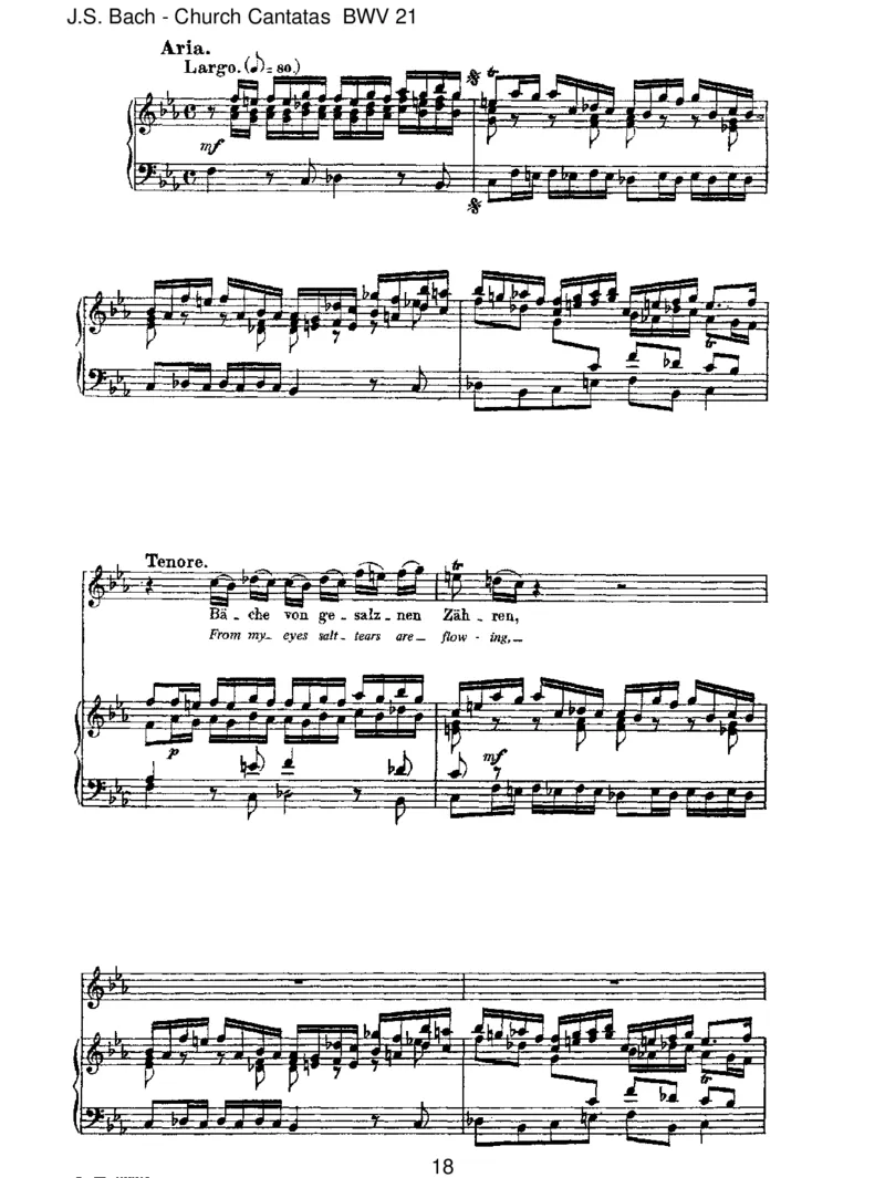 BWV21IchhattevielBek&uuml;mmernis_一万首著名钢琴曲谱哈农贝多芬合集视频教学电子版高清无水印可打印_1古典钢琴知名音乐家谱_巴赫钢琴谱全集_J.S巴赫作品全集_JohannSebastianBach(1685-1750)巴赫