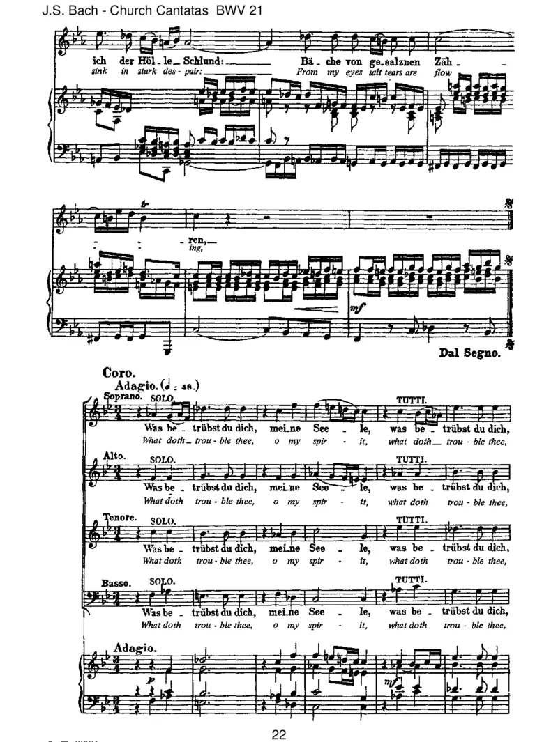 BWV21IchhattevielBek&uuml;mmernis_一万首著名钢琴曲谱哈农贝多芬合集视频教学电子版高清无水印可打印_1古典钢琴知名音乐家谱_巴赫钢琴谱全集_J.S巴赫作品全集_JohannSebastianBach(1685-1750)巴赫