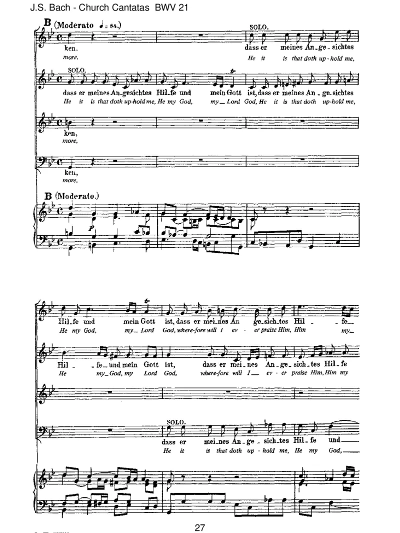 BWV21IchhattevielBek&uuml;mmernis_一万首著名钢琴曲谱哈农贝多芬合集视频教学电子版高清无水印可打印_1古典钢琴知名音乐家谱_巴赫钢琴谱全集_J.S巴赫作品全集_JohannSebastianBach(1685-1750)巴赫