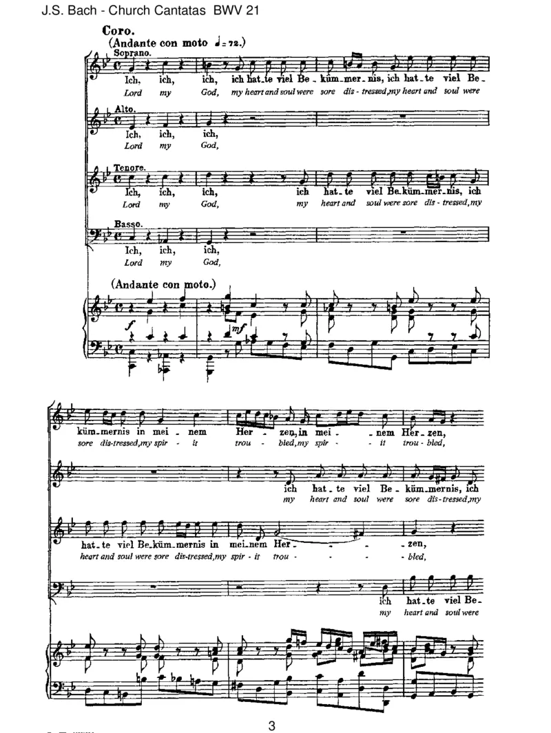 BWV21IchhattevielBek&uuml;mmernis_一万首著名钢琴曲谱哈农贝多芬合集视频教学电子版高清无水印可打印_1古典钢琴知名音乐家谱_巴赫钢琴谱全集_J.S巴赫作品全集_JohannSebastianBach(1685-1750)巴赫