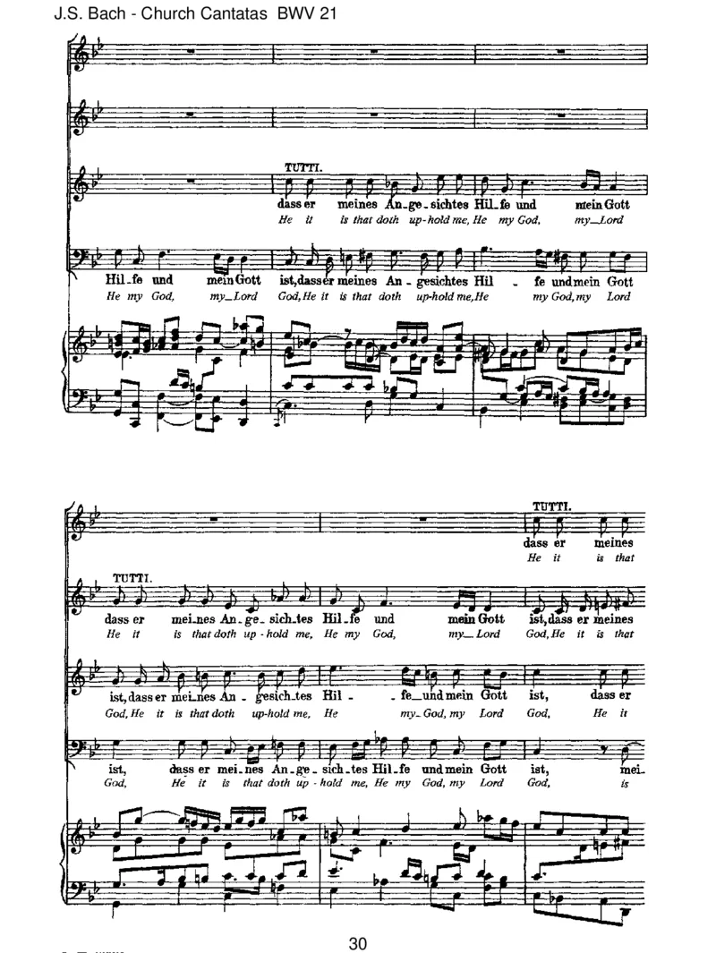 BWV21IchhattevielBek&uuml;mmernis_一万首著名钢琴曲谱哈农贝多芬合集视频教学电子版高清无水印可打印_1古典钢琴知名音乐家谱_巴赫钢琴谱全集_J.S巴赫作品全集_JohannSebastianBach(1685-1750)巴赫