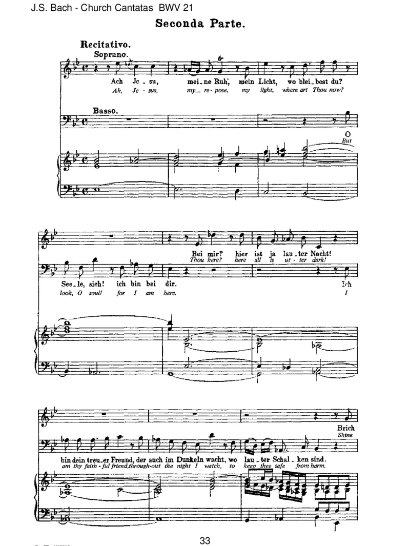 BWV21IchhattevielBek&uuml;mmernis_一万首著名钢琴曲谱哈农贝多芬合集视频教学电子版高清无水印可打印_1古典钢琴知名音乐家谱_巴赫钢琴谱全集_J.S巴赫作品全集_JohannSebastianBach(1685-1750)巴赫