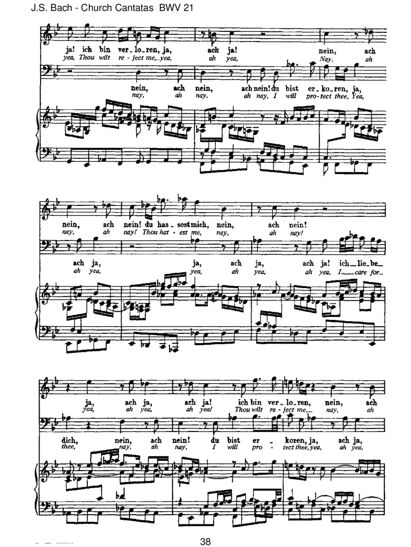 BWV21IchhattevielBek&uuml;mmernis_一万首著名钢琴曲谱哈农贝多芬合集视频教学电子版高清无水印可打印_1古典钢琴知名音乐家谱_巴赫钢琴谱全集_J.S巴赫作品全集_JohannSebastianBach(1685-1750)巴赫