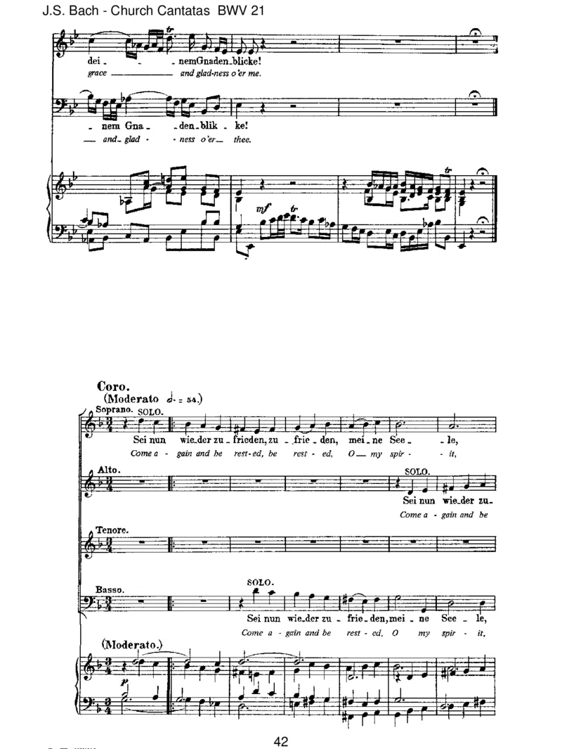 BWV21IchhattevielBek&uuml;mmernis_一万首著名钢琴曲谱哈农贝多芬合集视频教学电子版高清无水印可打印_1古典钢琴知名音乐家谱_巴赫钢琴谱全集_J.S巴赫作品全集_JohannSebastianBach(1685-1750)巴赫