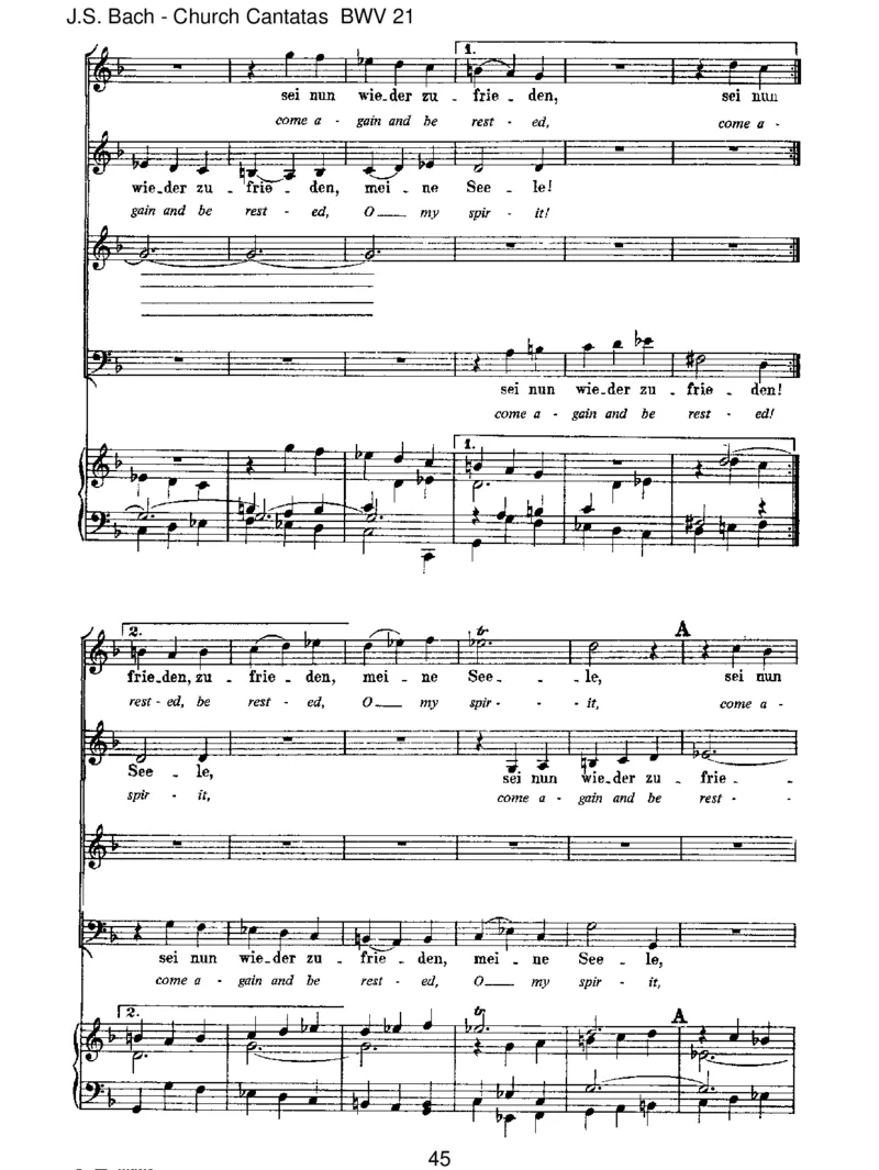 BWV21IchhattevielBek&uuml;mmernis_一万首著名钢琴曲谱哈农贝多芬合集视频教学电子版高清无水印可打印_1古典钢琴知名音乐家谱_巴赫钢琴谱全集_J.S巴赫作品全集_JohannSebastianBach(1685-1750)巴赫