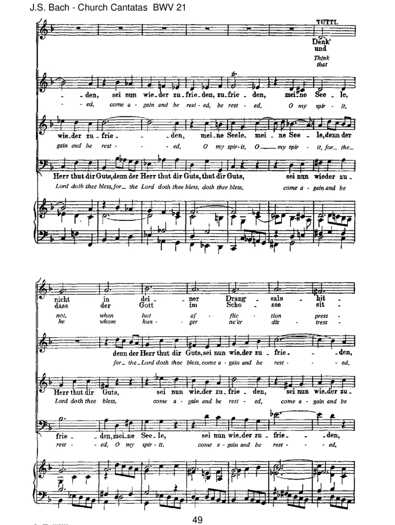 BWV21IchhattevielBek&uuml;mmernis_一万首著名钢琴曲谱哈农贝多芬合集视频教学电子版高清无水印可打印_1古典钢琴知名音乐家谱_巴赫钢琴谱全集_J.S巴赫作品全集_JohannSebastianBach(1685-1750)巴赫