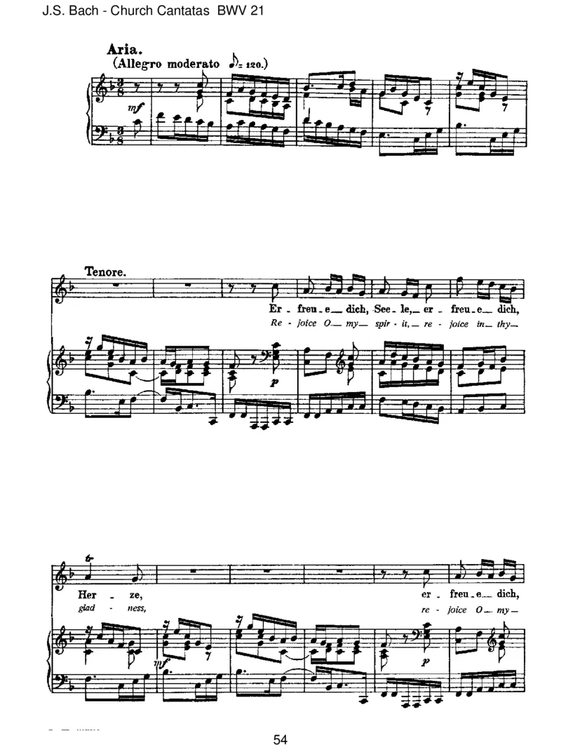 BWV21IchhattevielBek&uuml;mmernis_一万首著名钢琴曲谱哈农贝多芬合集视频教学电子版高清无水印可打印_1古典钢琴知名音乐家谱_巴赫钢琴谱全集_J.S巴赫作品全集_JohannSebastianBach(1685-1750)巴赫