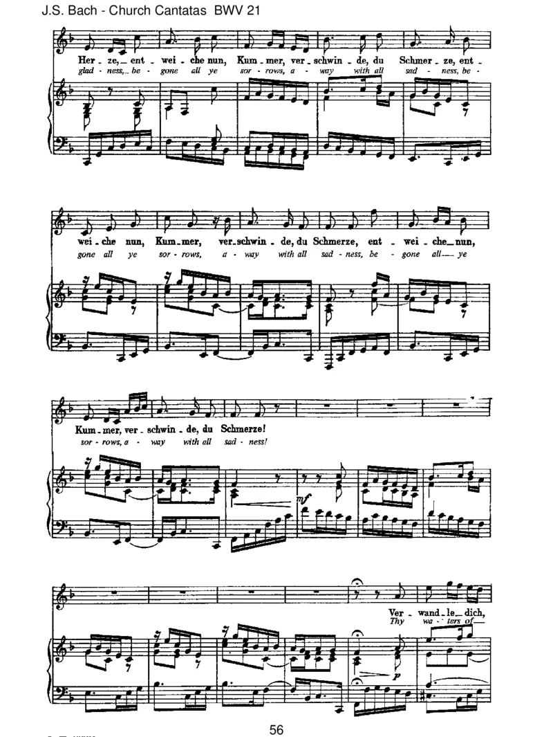 BWV21IchhattevielBek&uuml;mmernis_一万首著名钢琴曲谱哈农贝多芬合集视频教学电子版高清无水印可打印_1古典钢琴知名音乐家谱_巴赫钢琴谱全集_J.S巴赫作品全集_JohannSebastianBach(1685-1750)巴赫