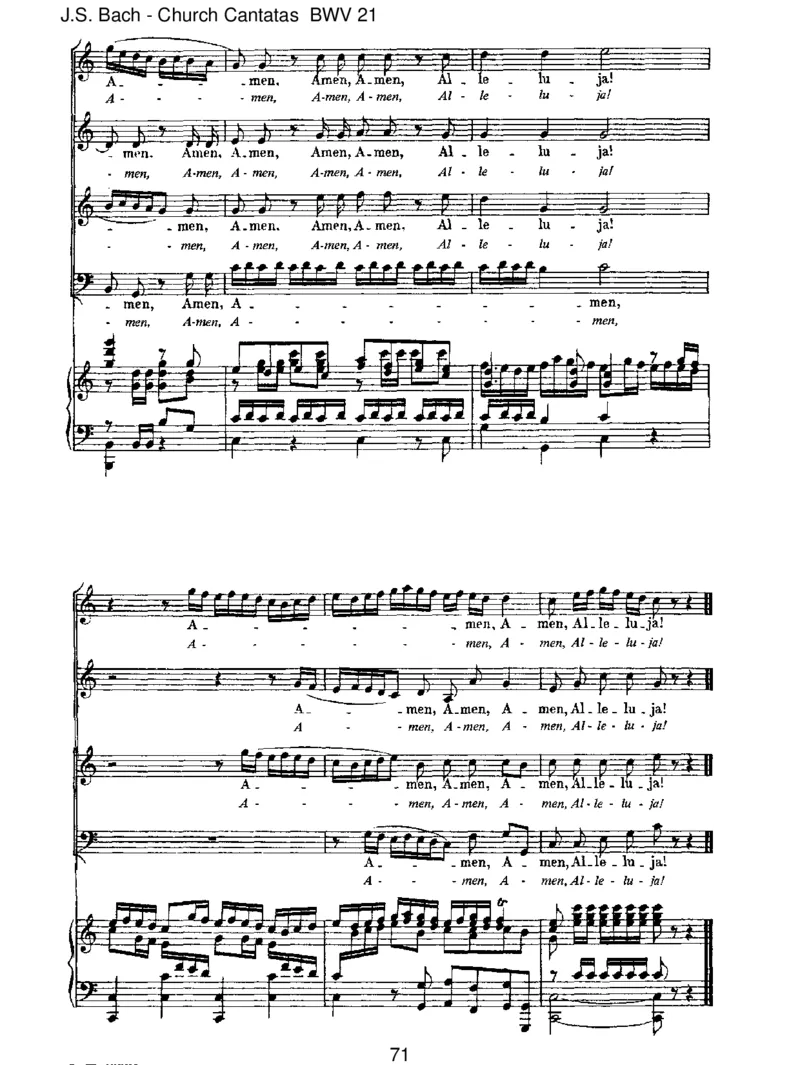 BWV21IchhattevielBek&uuml;mmernis_一万首著名钢琴曲谱哈农贝多芬合集视频教学电子版高清无水印可打印_1古典钢琴知名音乐家谱_巴赫钢琴谱全集_J.S巴赫作品全集_JohannSebastianBach(1685-1750)巴赫