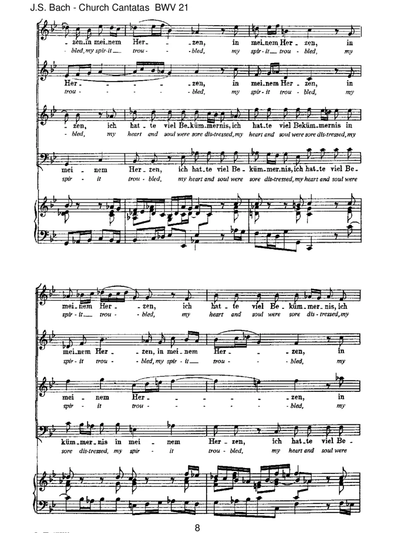 BWV21IchhattevielBek&uuml;mmernis_一万首著名钢琴曲谱哈农贝多芬合集视频教学电子版高清无水印可打印_1古典钢琴知名音乐家谱_巴赫钢琴谱全集_J.S巴赫作品全集_JohannSebastianBach(1685-1750)巴赫