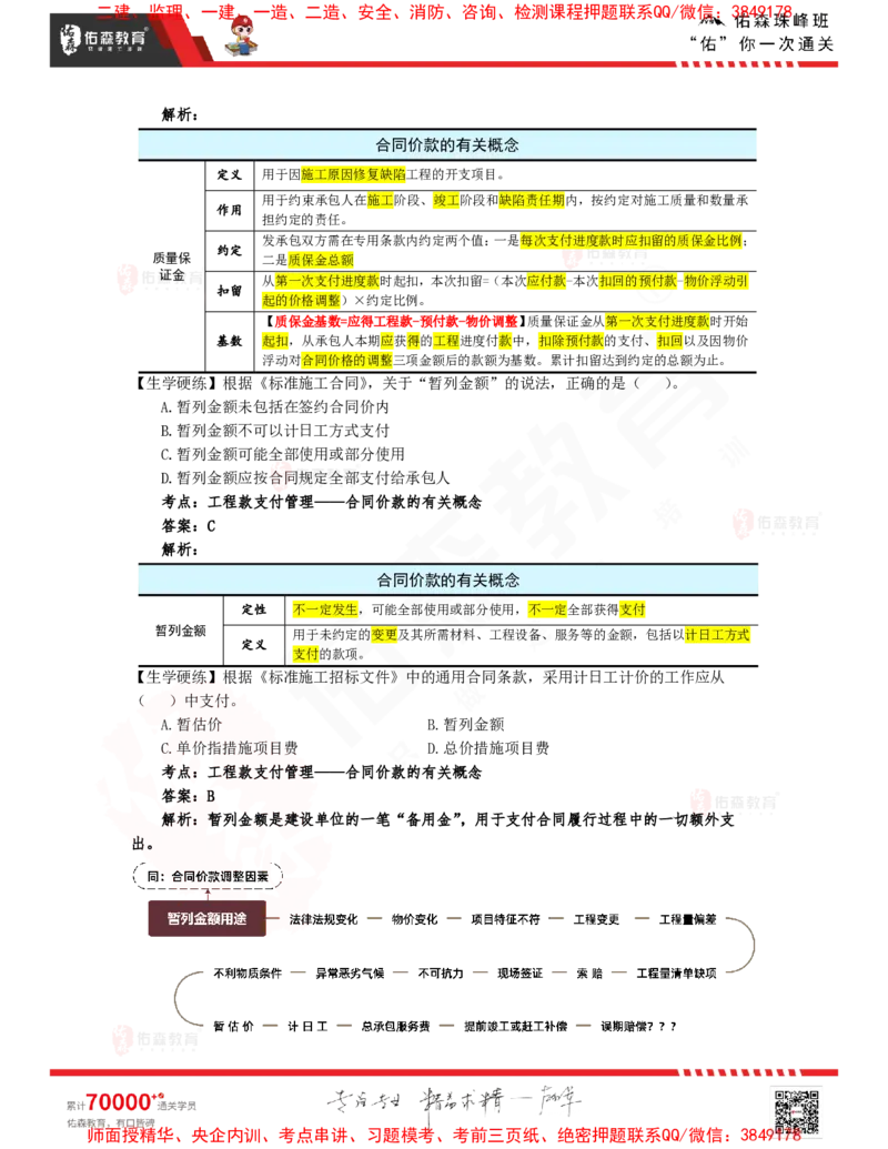 3月4日佑森合同管理珠峰班VIP作业答案_监理工程师_2025监理工程师_2025年监理工程师SVIP_2025年监理合同管理SVIP_02-基础精讲✿高端面授✿深度强化