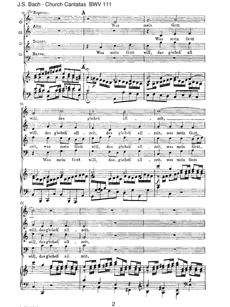 BWV111WasmeinGottwill,dasg'scheh'allzeit_一万首著名钢琴曲谱哈农贝多芬合集视频教学电子版高清无水印可打印_1古典钢琴知名音乐家谱_巴赫钢琴谱全集_J.S巴赫作品全集