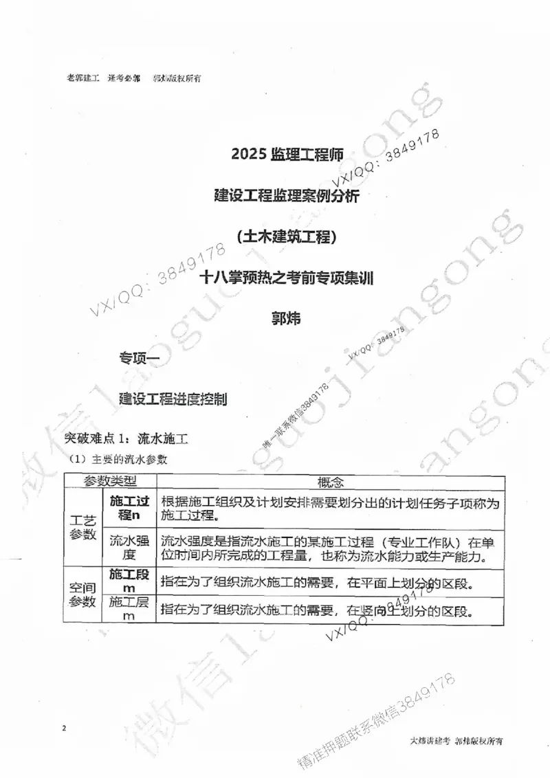 25监理案例-郭炜-降龙十八掌（考前专项集训）_监理工程师_2025监理工程师_2025年监理工程师SVIP_2025年监理土建案例SVIP_05-考前密训✿央企特训✿机构普押