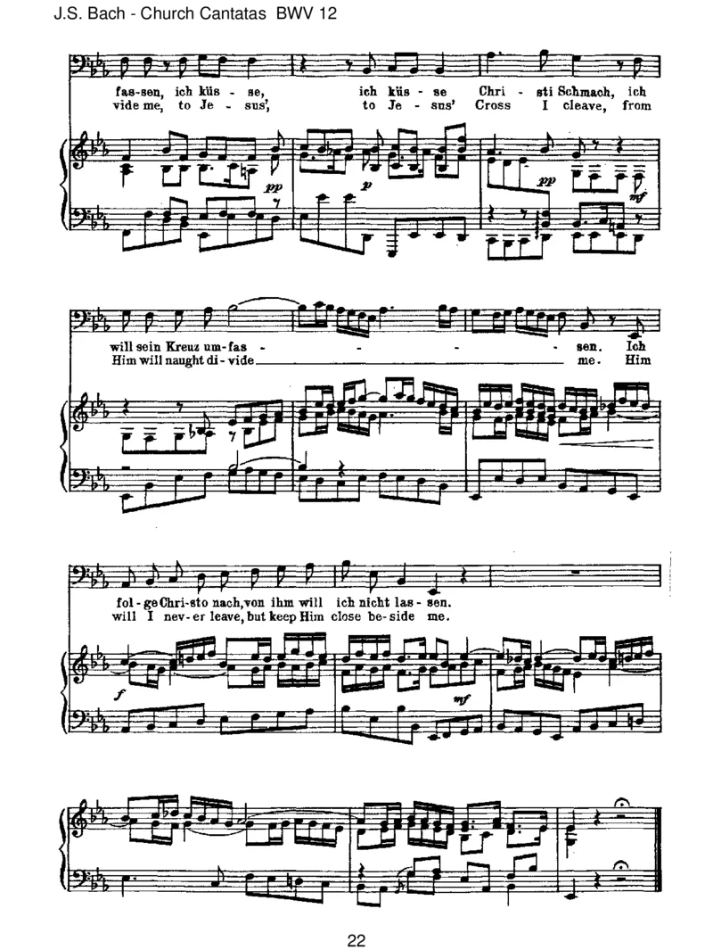 BWV12Weinen,Klagen,Sorgen,Zagen_一万首著名钢琴曲谱哈农贝多芬合集视频教学电子版高清无水印可打印_1古典钢琴知名音乐家谱_巴赫钢琴谱全集_J.S巴赫作品全集_JohannSebastianBach(1685-1750)巴赫