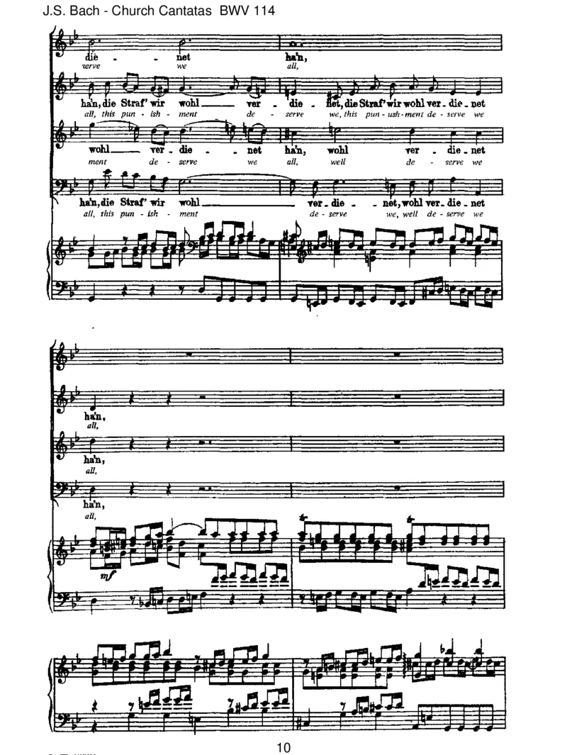 BWV114Ach,liebenChristen,seidgetrost_一万首著名钢琴曲谱哈农贝多芬合集视频教学电子版高清无水印可打印_1古典钢琴知名音乐家谱_巴赫钢琴谱全集_J.S巴赫作品全集