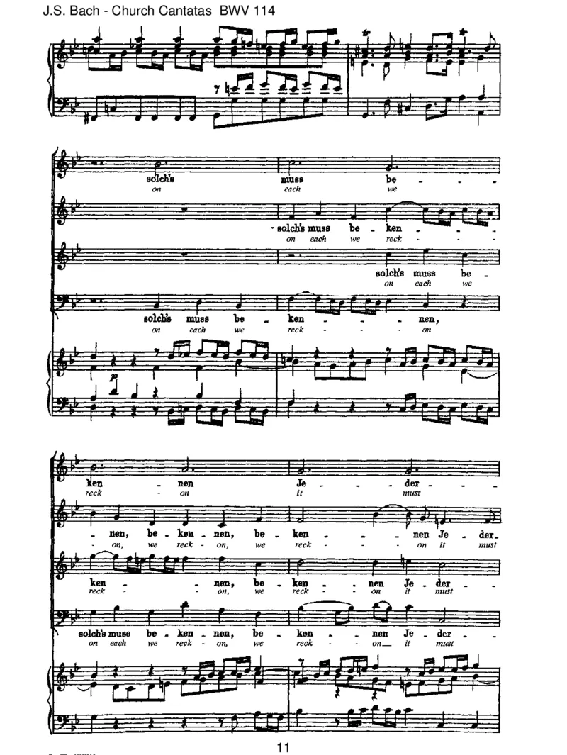 BWV114Ach,liebenChristen,seidgetrost_一万首著名钢琴曲谱哈农贝多芬合集视频教学电子版高清无水印可打印_1古典钢琴知名音乐家谱_巴赫钢琴谱全集_J.S巴赫作品全集