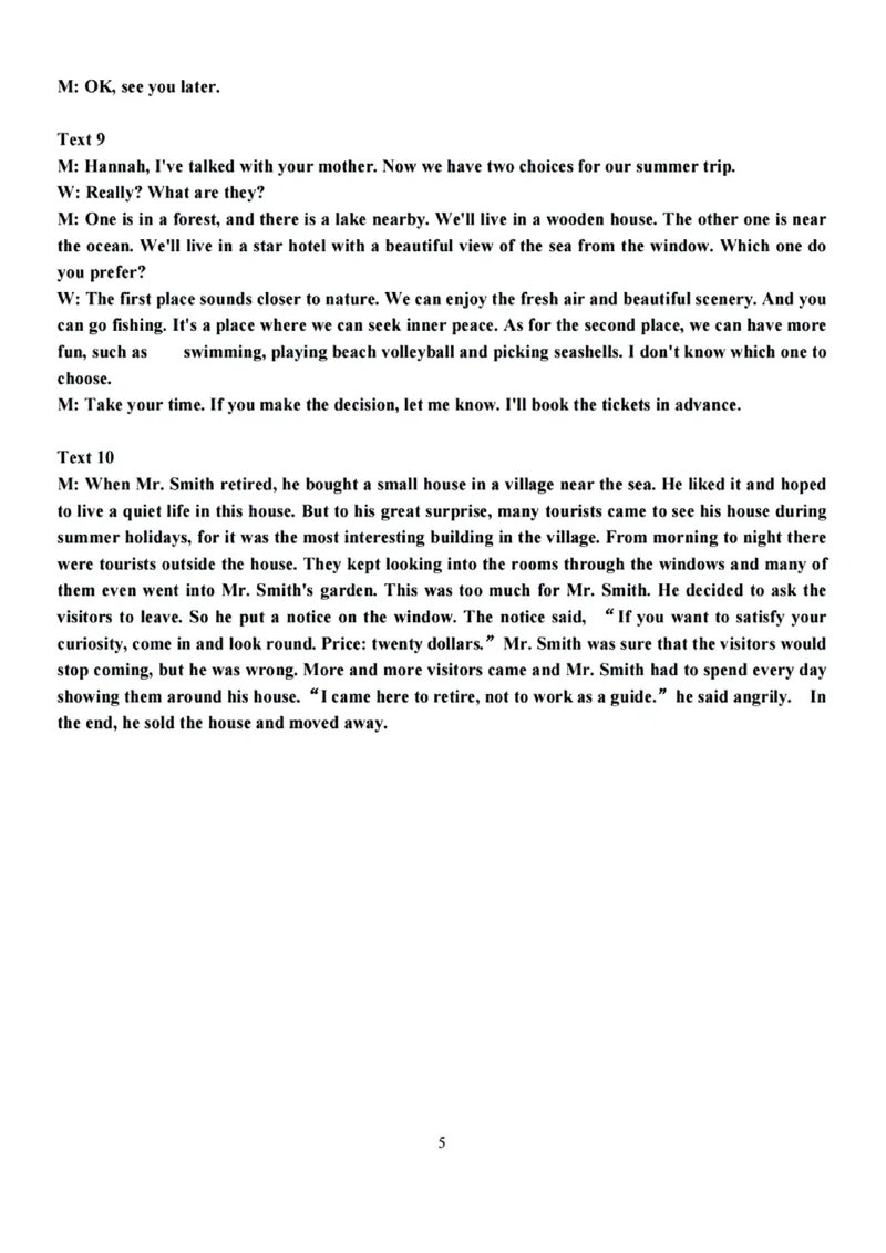英语学科参考答案_2024-2025高一（7-7月题库）_2024年11月试卷_1117浙江省嘉兴八校2024-2025学年高一期中