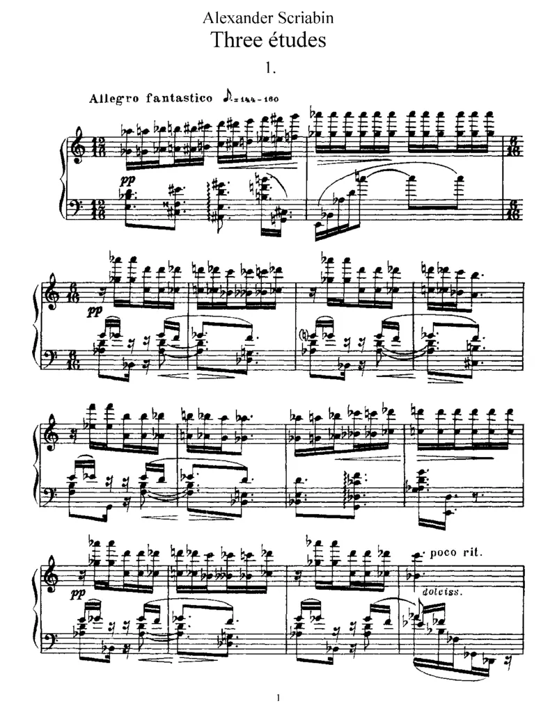3Etudes,Op65_一万首著名钢琴曲谱哈农贝多芬合集视频教学电子版高清无水印可打印_1古典钢琴知名音乐家谱_斯克里亚宾钢琴谱全集_练习曲