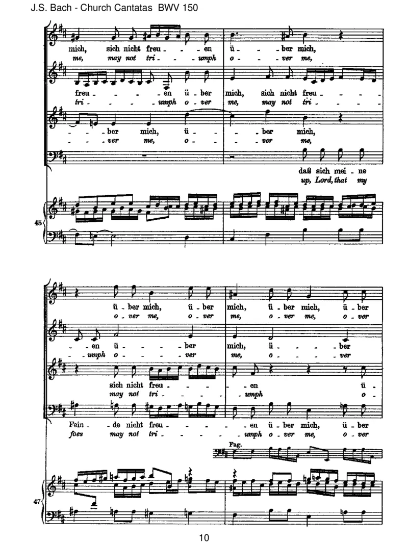 BWV150Nachdir,Herr,verlangetmich_一万首著名钢琴曲谱哈农贝多芬合集视频教学电子版高清无水印可打印_1古典钢琴知名音乐家谱_巴赫钢琴谱全集_J.S巴赫作品全集