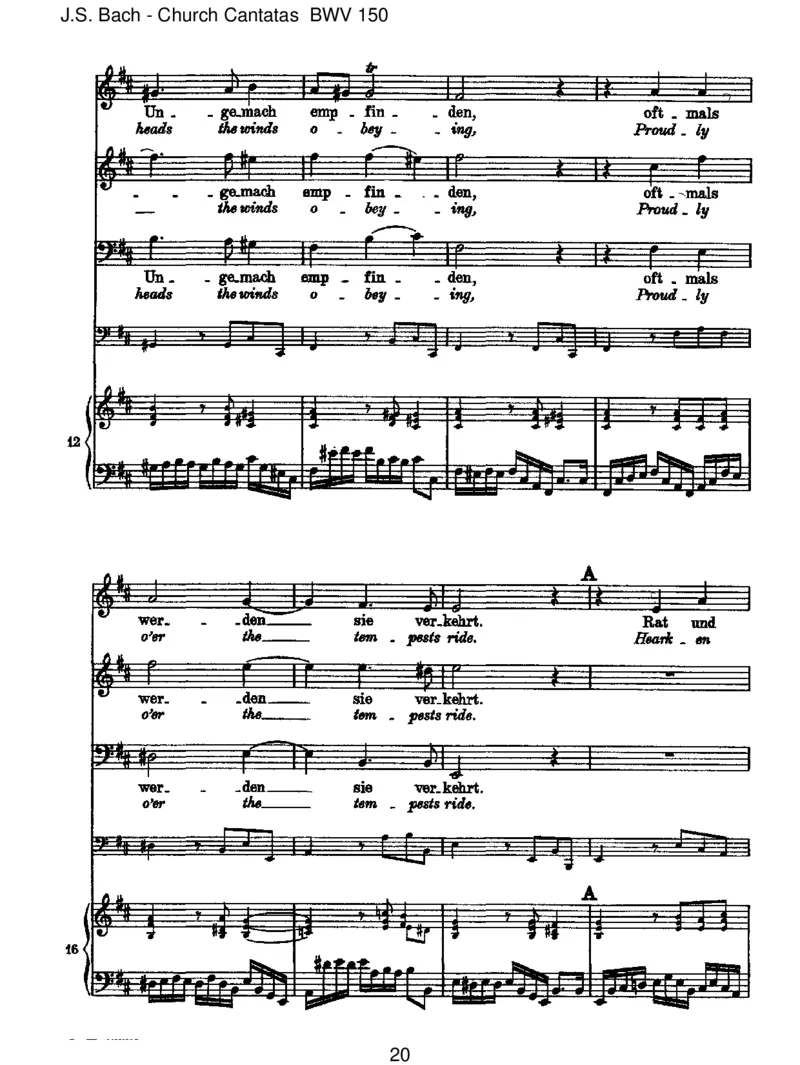 BWV150Nachdir,Herr,verlangetmich_一万首著名钢琴曲谱哈农贝多芬合集视频教学电子版高清无水印可打印_1古典钢琴知名音乐家谱_巴赫钢琴谱全集_J.S巴赫作品全集