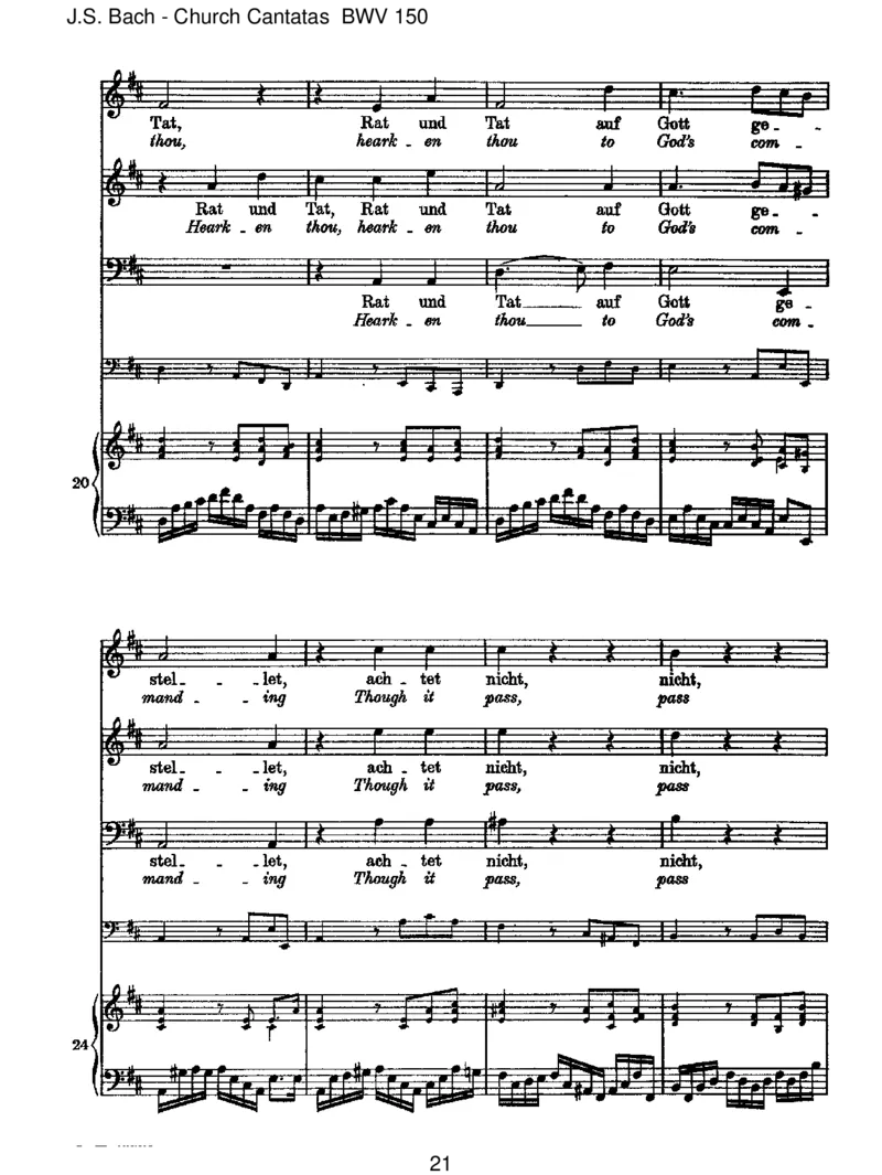 BWV150Nachdir,Herr,verlangetmich_一万首著名钢琴曲谱哈农贝多芬合集视频教学电子版高清无水印可打印_1古典钢琴知名音乐家谱_巴赫钢琴谱全集_J.S巴赫作品全集