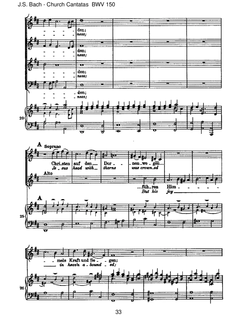 BWV150Nachdir,Herr,verlangetmich_一万首著名钢琴曲谱哈农贝多芬合集视频教学电子版高清无水印可打印_1古典钢琴知名音乐家谱_巴赫钢琴谱全集_J.S巴赫作品全集