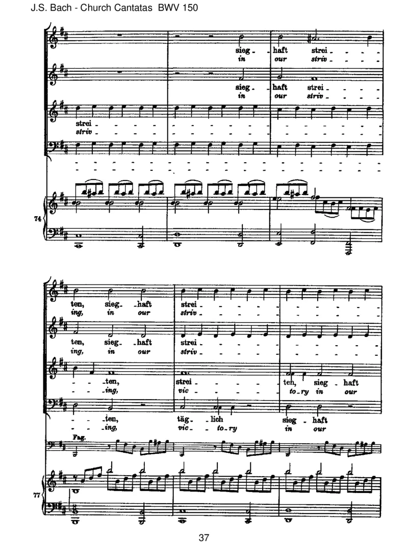 BWV150Nachdir,Herr,verlangetmich_一万首著名钢琴曲谱哈农贝多芬合集视频教学电子版高清无水印可打印_1古典钢琴知名音乐家谱_巴赫钢琴谱全集_J.S巴赫作品全集