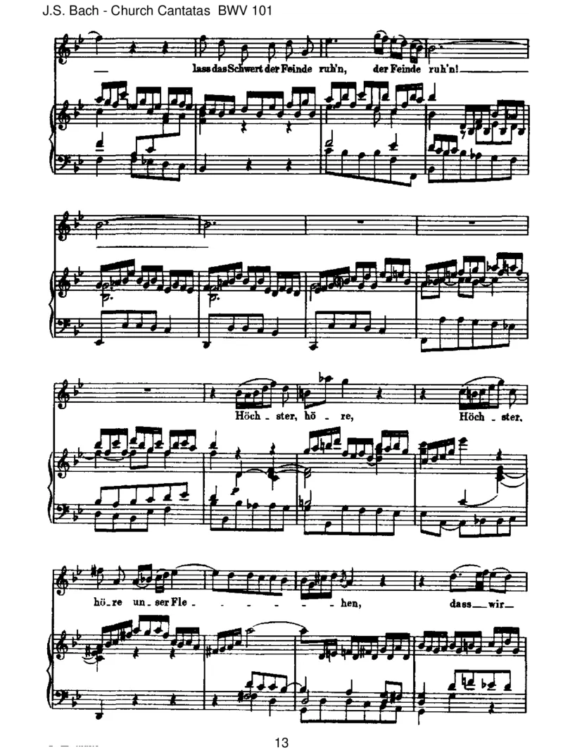 BWV101Nimmvonuns,Herr,dutreuerGott_一万首著名钢琴曲谱哈农贝多芬合集视频教学电子版高清无水印可打印_1古典钢琴知名音乐家谱_巴赫钢琴谱全集_J.S巴赫作品全集