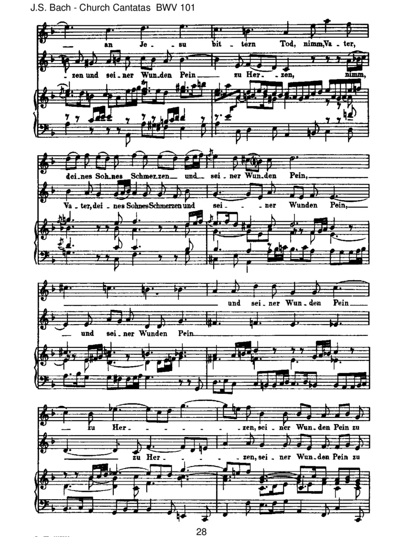 BWV101Nimmvonuns,Herr,dutreuerGott_一万首著名钢琴曲谱哈农贝多芬合集视频教学电子版高清无水印可打印_1古典钢琴知名音乐家谱_巴赫钢琴谱全集_J.S巴赫作品全集